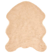 Nep schapenvacht tapijt beige 50 x 80 cm
