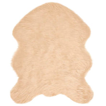 Nepleer Schapenvacht Tapijt Beige 50 x 80 cm Polyester