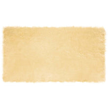 Nepleer Schapenvacht Tapijt Crème 60 x 110 cm Polyester
