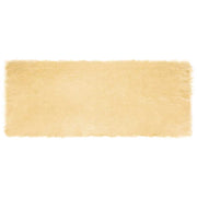 Nep schapenvacht tapijt 80x200 cm crème polyester