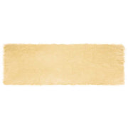 Nep schapenvacht tapijt 80x250 cm crème polyester