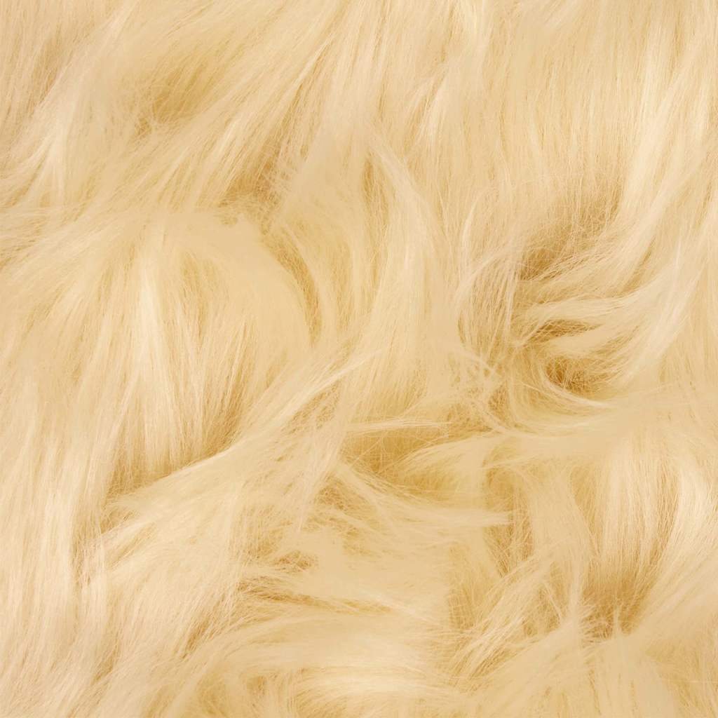 Nepleer Schapenvacht Tapijt Crème 80 x 250 cm Polyester