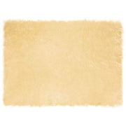 Nep schapenvacht tapijt crème 140 x 200 cm polyester