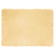 Nepleer Schapenvacht Tapijt Crème 200 x 140 cm Polyester