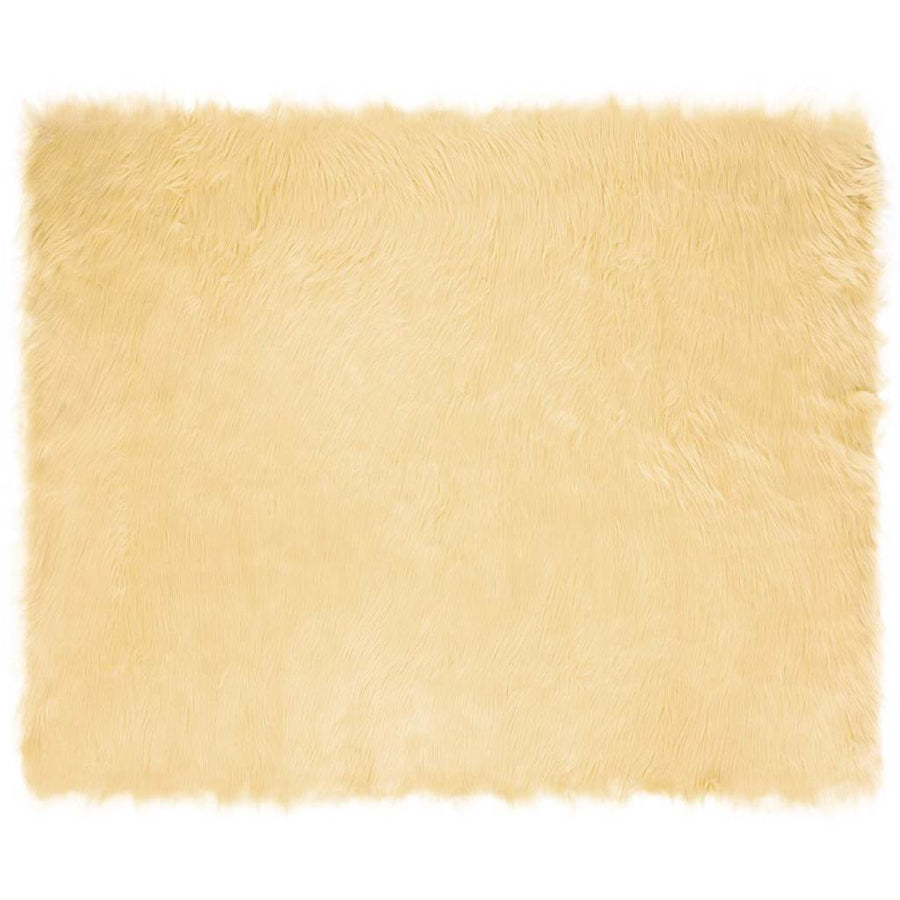 Nepleer Schapenvacht Tapijt Crème 200 x 280 cm Polyester