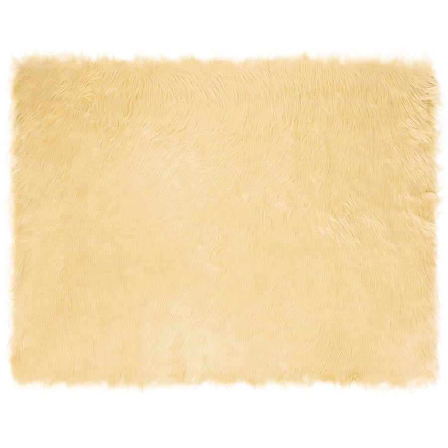 Nepleer Schapenvacht Tapijt Crème 240 x 340 cm Polyester