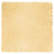Nep schapenvacht tapijt 160x160 cm crème polyester