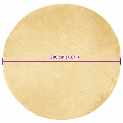 Nepleer Schapenvacht Tapijt Crème 200 x 200 cm Polyester