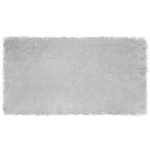 Nepleer Schapenvacht Tapijt Grijs 60 x 110 cm Polyester
