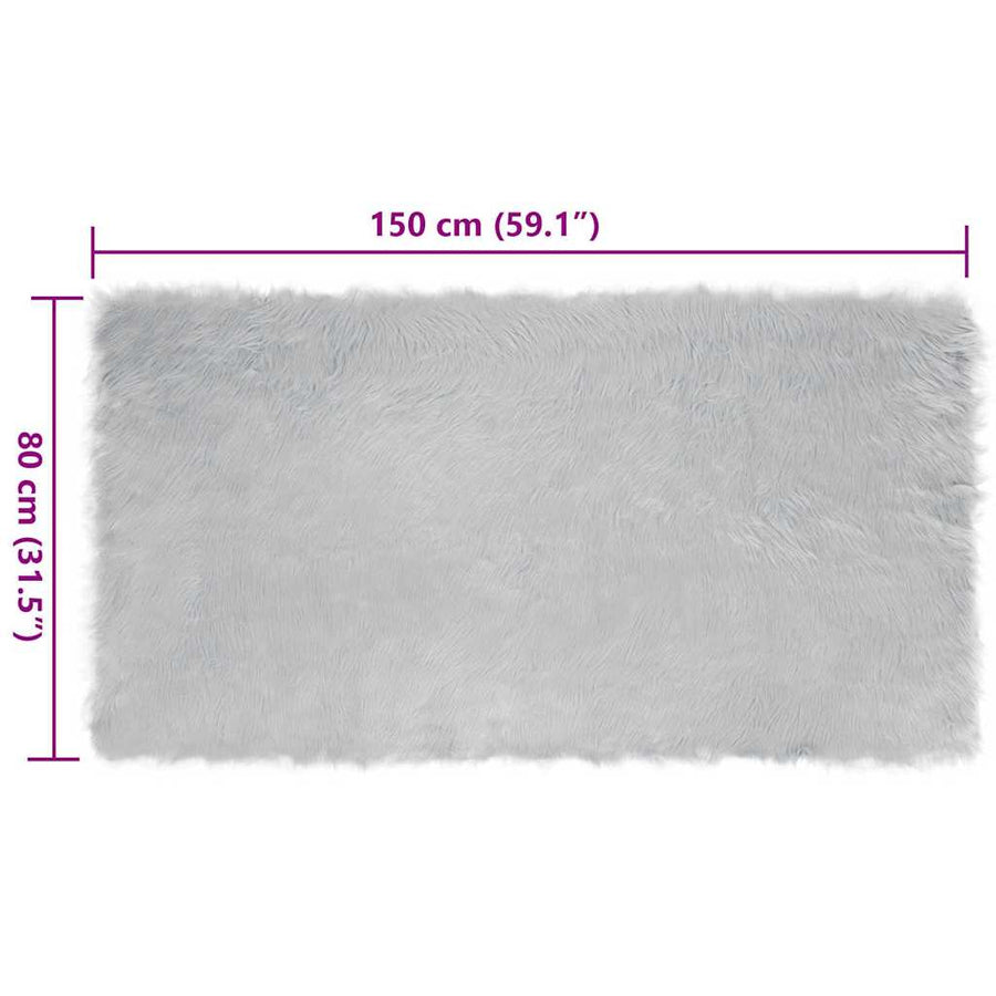 Tapijten Grijs 80 x 150 cm Acryl, polyester
