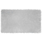 Nep schapenvacht tapijt grijs 100 x 200 cm polyester