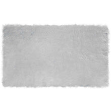 Nepleer Schapenvacht Tapijt Grijs 200 x 100 cm Polyester