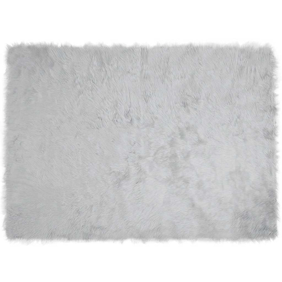 Nepleer Schapenvacht Tapijt Grijs 160 x 230 cm Polyester