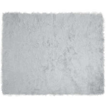 Nepleer Schapenvacht Tapijt Grijs 200 x 280 cm Polyester