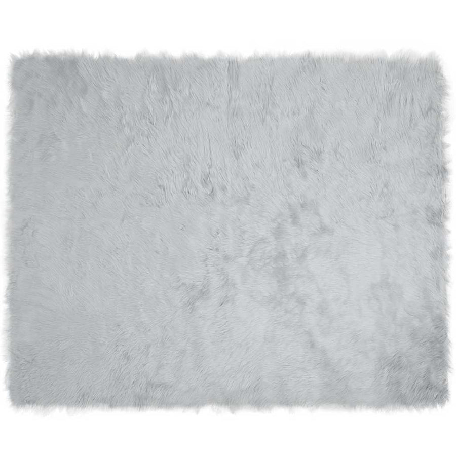 Nepleer Schapenvacht Tapijt Grijs 200 x 280 cm Polyester
