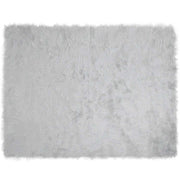Vloerkleed nep schapenvacht grijs 240x340 cm polyester