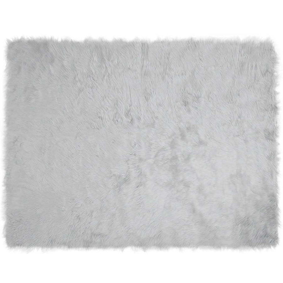 Nepleer Schapenvacht Tapijt Grijs 240 x 340 cm Polyester