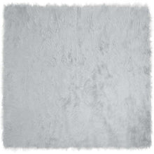 Nepleer Schapenvacht Tapijt Grijs 240 x 240 cm Polyester