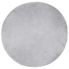 Faux Sheepskin Rug Tafalla Grey Ø 100 cm Polyester
