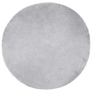 Nep schapenvacht tapijt rond 120 cm grijs polyester