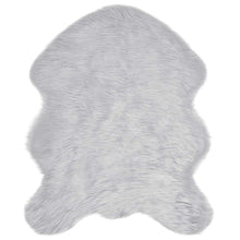 Nepleer Schapenvacht Tapijt Grijs 50 x 80 cm Polyester