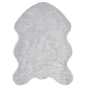 Vloerkleed schapenvacht 60x90 cm grijs polyester