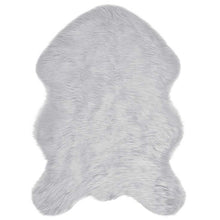 Nepleer Schapenvacht Tapijt Grijs 60 x 90 cm Polyester