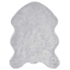 Nep schapenvacht tapijt grijs 80x120 cm polyester