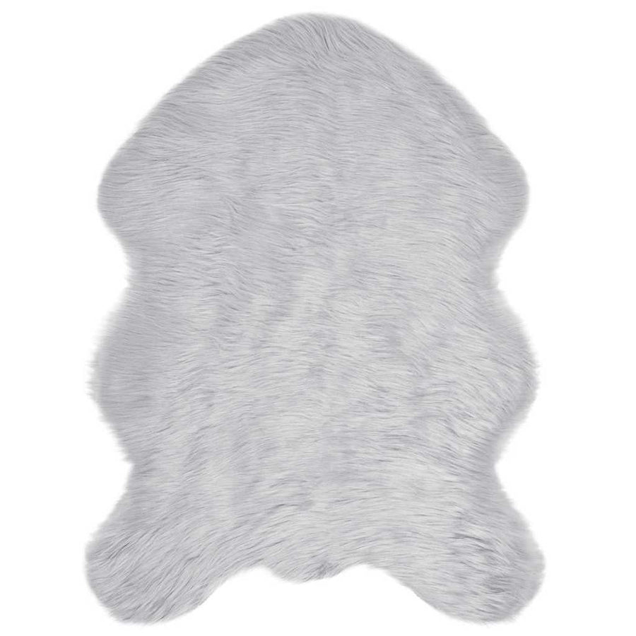 Nepleer Schapenvacht Tapijt Grijs 80 x 118 cm Polyester
