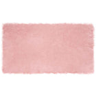 Nep schapenvacht tapijt roze 60x110 cm polyester