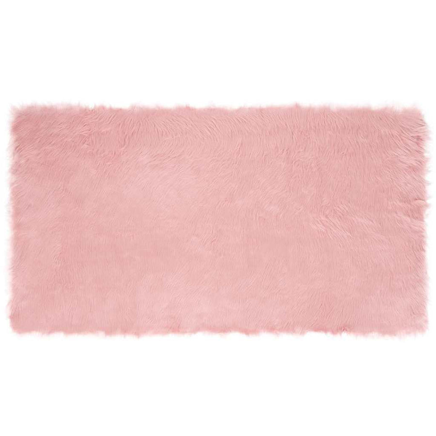 Nepleer Schapenvacht Tapijt Roze 60 x 110 cm Polyester