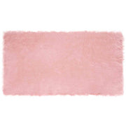 Vloerkleed nep schapenvacht roze 80x150 cm polyester