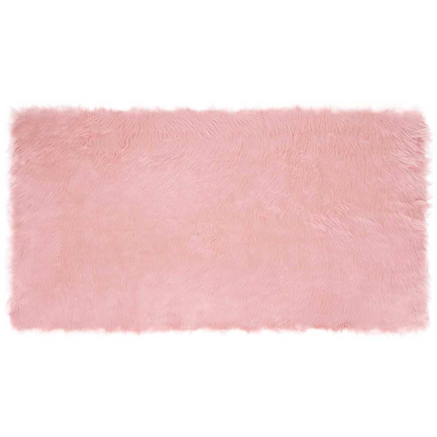 Nepleer Schapenvacht Tapijt Roze 80 x 150 cm Polyester