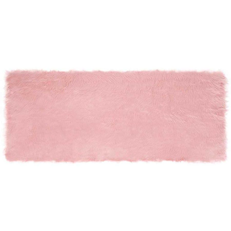 Nepleer Schapenvacht Tapijt Roze 80 x 200 cm Polyester