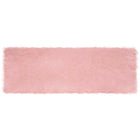 Vloerkleed nep schapenvacht 80x250 cm roze polyester