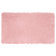 Nep schapenvacht tapijt roze 100x200 cm polyester