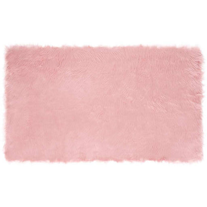 Nepleer Schapenvacht Tapijt Roze 100 x 200 cm Polyester