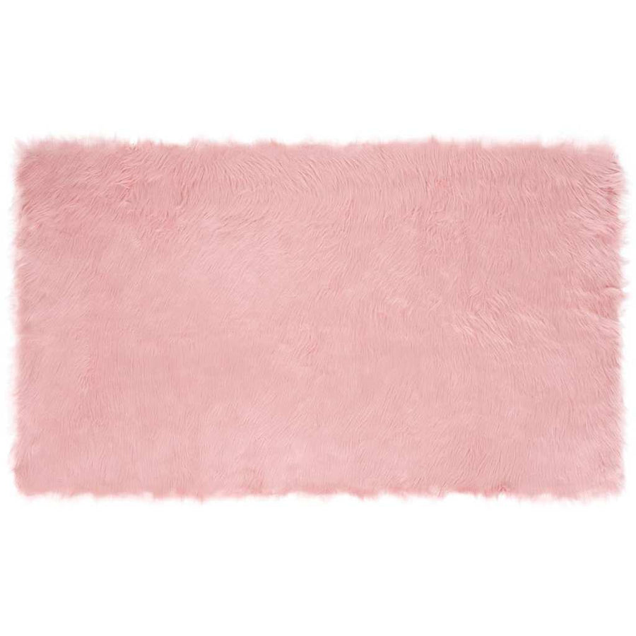 Nepleer Schapenvacht Tapijt Roze 100 x 200 cm Polyester