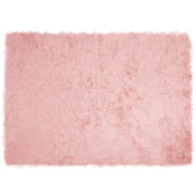 Nep schapenvacht tapijt roze 120x170 cm polyester