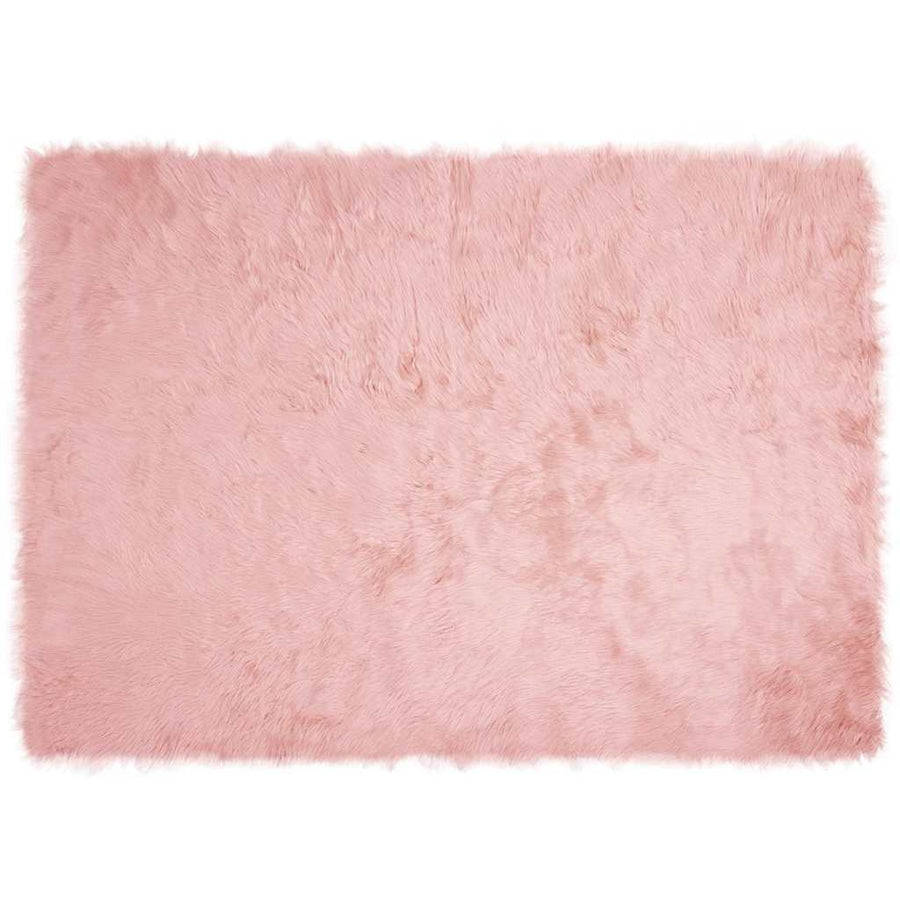 Nepleer Schapenvacht Tapijt Roze 120 x 170 cm Polyester