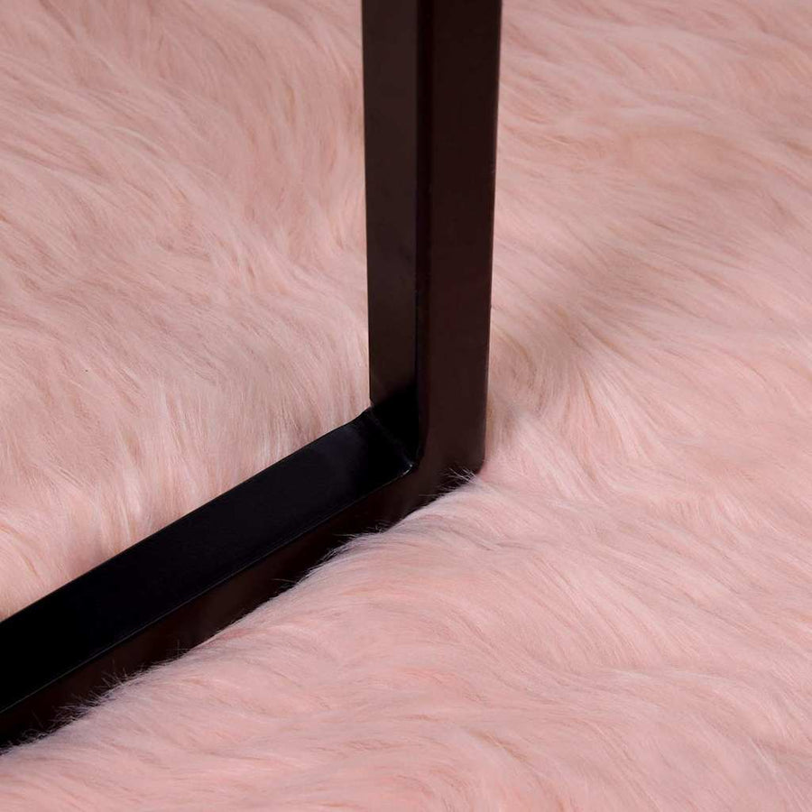 Nepleer Schapenvacht Tapijt Roze 160 x 230 cm Polyester