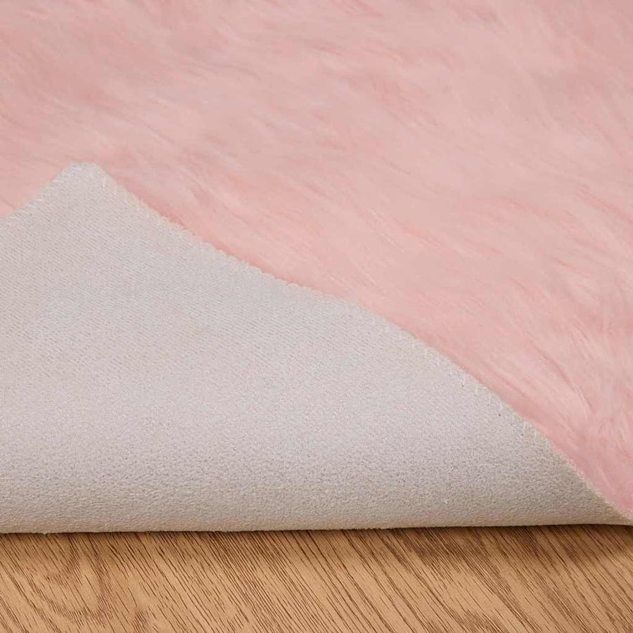 Nepleer Schapenvacht Tapijt Roze 160 x 230 cm Polyester