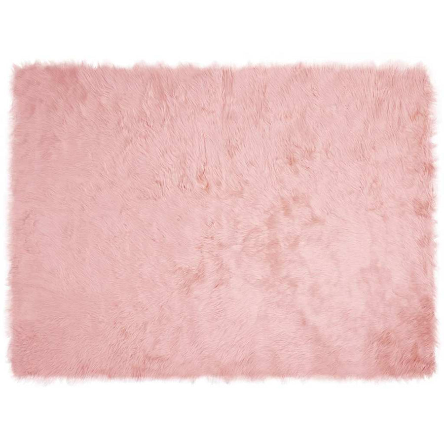 Nepleer Schapenvacht Tapijt Roze 160 x 230 cm Polyester