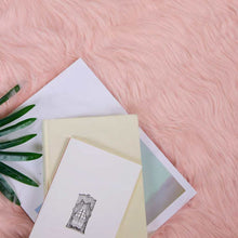 Nepleer Schapenvacht Tapijt Roze 120 x 120 cm Polyester