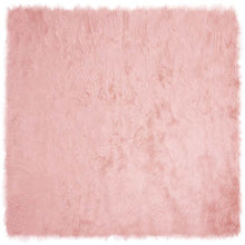 Nepleer Schapenvacht Tapijt Roze 240 x 240 cm Polyester