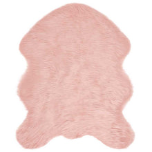 Nepleer Schapenvacht Tapijt Roze 80 x 50 cm Polyester
