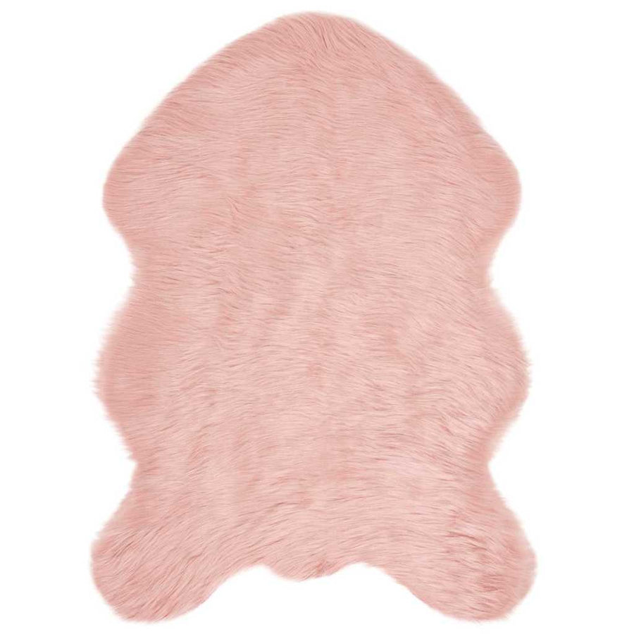 Nepleer Schapenvacht Tapijt Roze 60 x 90 cm Polyester