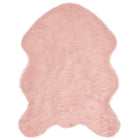 Faux Sheepskin Rug Tafalla Pink 80 x 120 cm Polyester