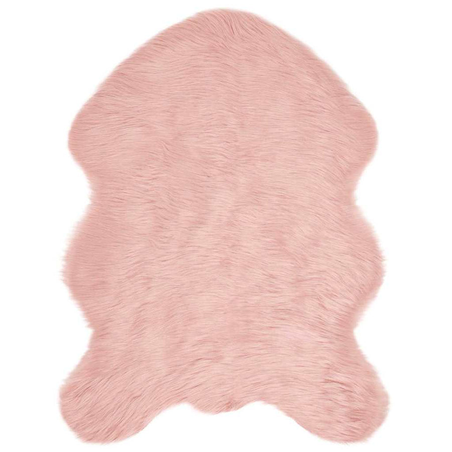 Nepleer Schapenvacht Tapijt Roze 80 x 119 cm Polyester