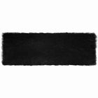 Faux Sheepskin Rug Tafalla Black 80 x 250 cm Polyester